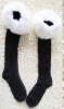 lady socks with fur