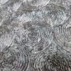 large flower embroidered nylon mesh embroidery fabric for prom