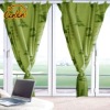 lastest brief style 100% pure linen flax printed curtain