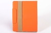 latest microfiber leather case for ipad 2 in orange