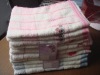 lattice cotton towel set with embroidery