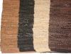 leather area rugs