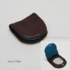 leather coin case  [darkbrown] ,hand made in Japan