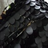 leather embroidery  fabric