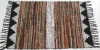 leather rugs colorful from India