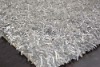 leather shaggy rug