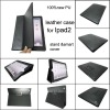 leather stand case for ipad2 , MOQ:300pcs wholesale