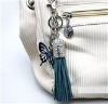 leather tassel with a buckle used in handbags decoratio