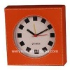 leather traval clock