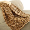 leopard design  fake fur  Blanket