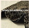 leopard jacquard high pile faux fur