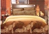 leopard picture reactive print bedding sets