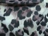 leopard printed lace fabric