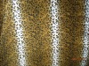 leopard skin printed fleece fabric