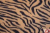 leopard stripe two sides brushed fleece