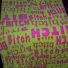 letter print fleece fabric for 2011 new design