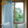 light blue polyester organza string window curtain