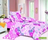 light pink wedding cotton printed bedding set(AX-XY0034)