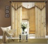 light yellow macrame embroidery curtain