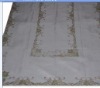 linen Handmade cutwork table cloth
