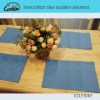 linen/cotton blue occident placemat