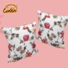 linen cotton fragrance red floral print Europe pastoral style pillow