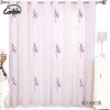 linen/cotton printed conciseness simpe pink bowknot curtain