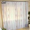 linen/cotton printed lavender simple Flower type curtain