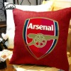 linen/cotton printed red Arsenal football club cushion