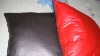 linen cotton pu cushion