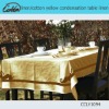 linen/cotton yellow condensation table linen