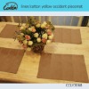 linen/cotton yellow occident placemat
