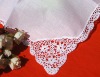 linen lace edged handkerchief