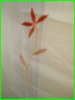 linen-look embroidery curtain