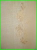linen-look embroidery curtain fabric