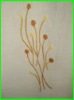 linen-look embroidery ready-made curtain