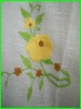 linen-look embroidery windows curtain