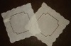 linen napkins with hand ladder hemstitch