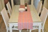 linen stripe table runner