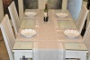 linen stripe table runner