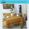 linen yellow edge occident table linen