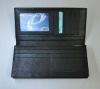 long genuine leather card wallet