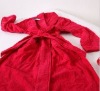 loop terry cotton bathrobe