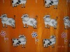 lovely cow  printed fleece fabric