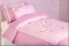 lovely heart -100%cotton kids cartoon patchwork bedding set/bedding set for kids