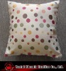 lovely polyester jacquard spots cushion