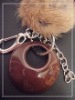 lovely rabbit fur key chain