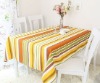 lovely striped dining table linen banquet table cloth overlay