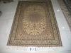 lucky red floor carpet 4X6foot high quality low price handknotted persian silk rug