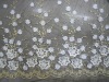 luxurious fixed embroidery design on tulle mesh foe bridal
